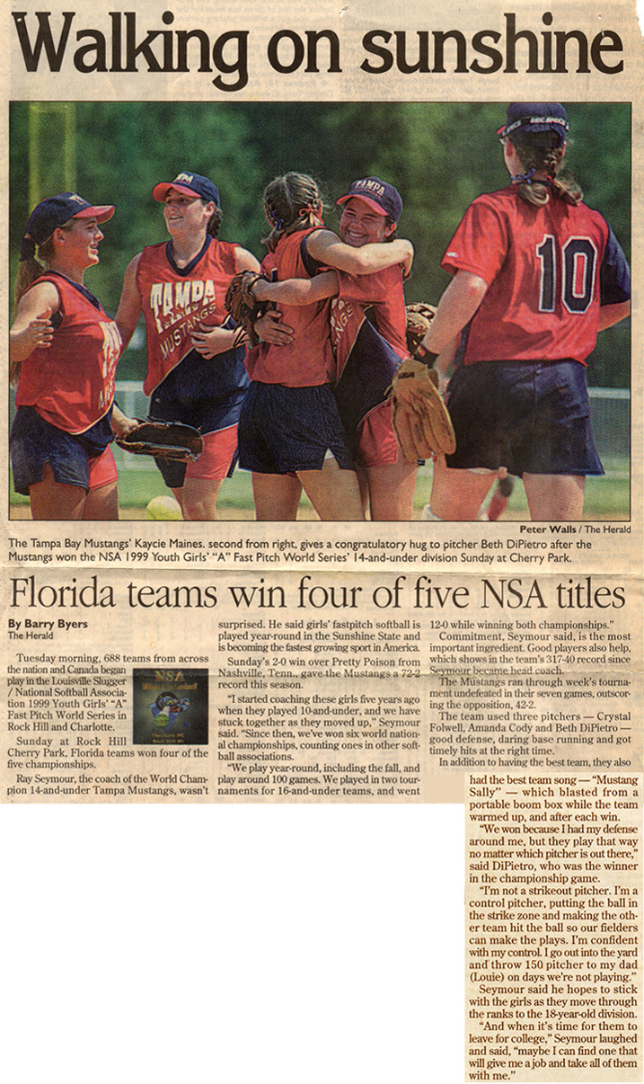 Florida Teams win four of five NSA titles