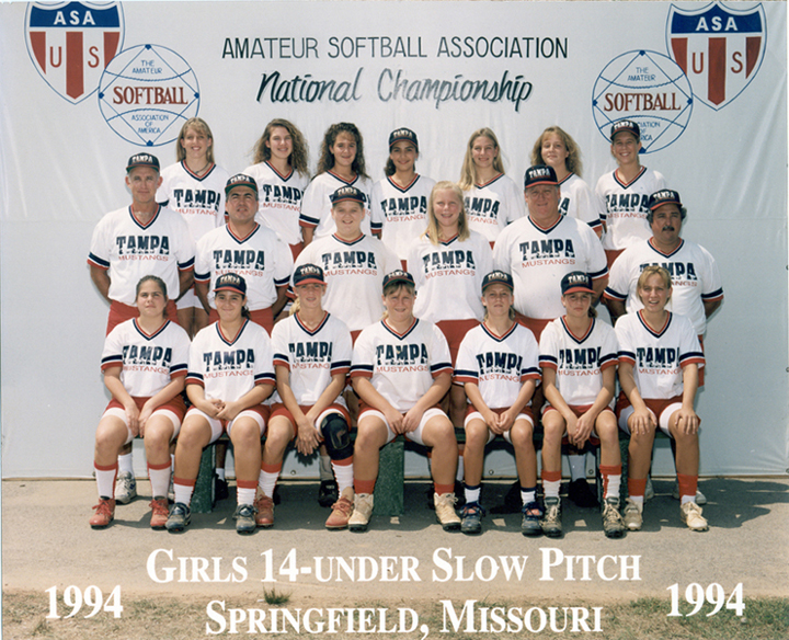 The Tampa Mustangs 14U 1994 Slow Pitch team wins the ASA Nationals in Springfield, Missouri............